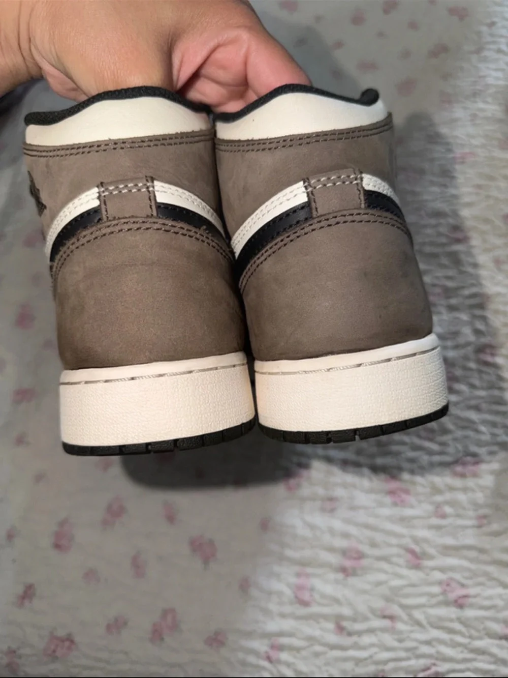 Nike Men's Black White Taupe High-Top Sneakers